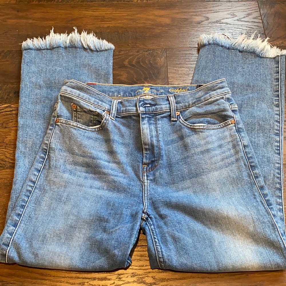 7 for all mankind “cropped ali” jeans